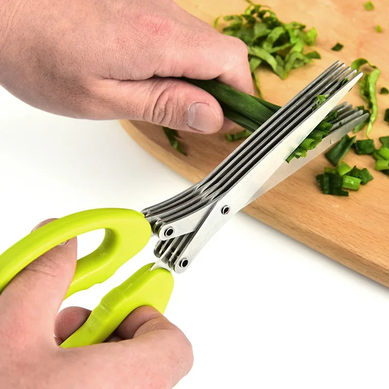 Kitchen Gadgets Products - Muti-ชั้นครัวกรรไกรเครื่องตัดผักสแตนเลส Scallion สมุนไพร Laver เครื่องเทศเครื่องมือทําอาหารตัดอุปกรณ์ครัว