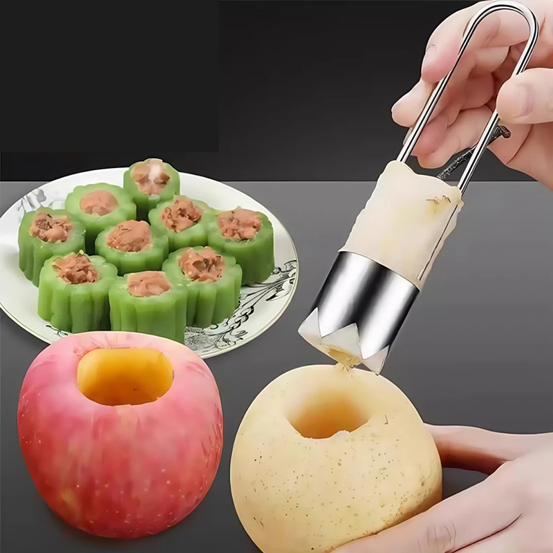 Vegetable Kitchen Gadgets - ผลไม้สแตนเลส Core Remover Apple Pear Bell