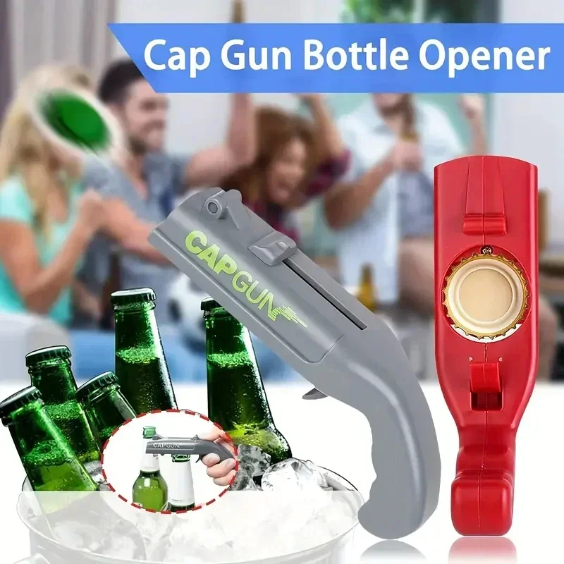 Kitchen Gadgets And Toys - ที่เปิดขวดเบียร์แบบยิงฝาขวด ของเล่นเกมดื่มปาร์ตี้ อุปกรณ์ครัว อุปกรณ์บาร์ ที่เปิดขวดแบบปืน