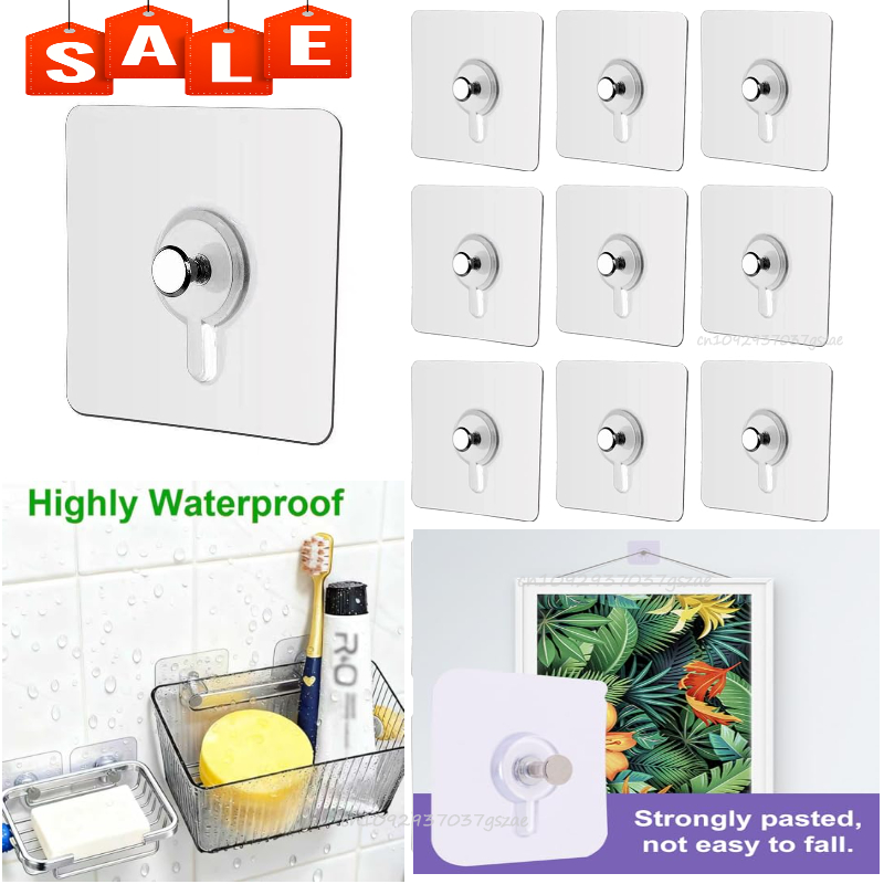 Kitchen Gadgets Pakistan - ตะขอแขวนกรอบรูป ชั้นวางของ ที่ยึดสกรู ที่แขวนประตู แบบติดผนัง อุปกรณ์อเนกประสงค์