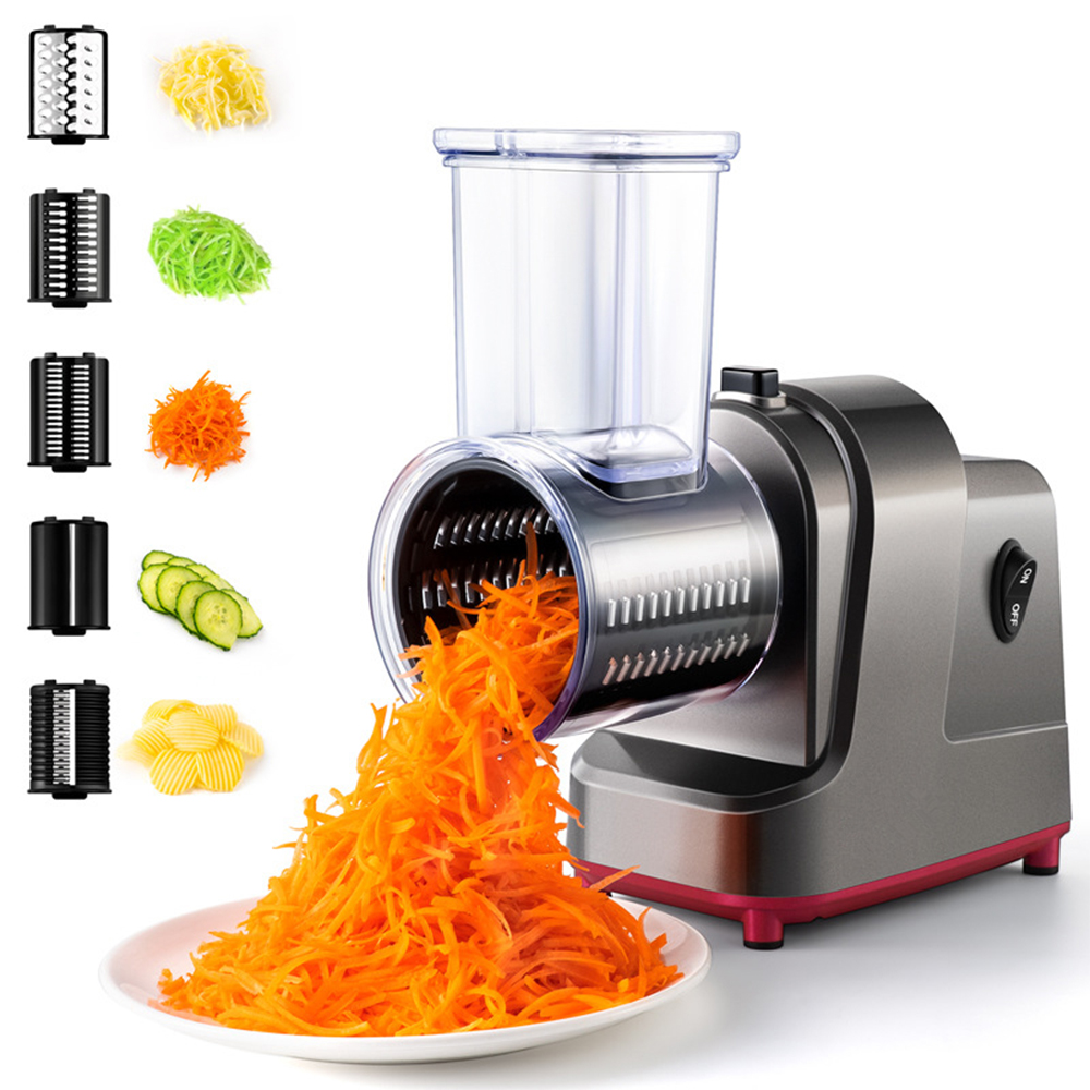 Vegetable Kitchen Gadgets - LMETJMA 250W 5 in 1 ไฟฟ้าเครื่องตัดผัก