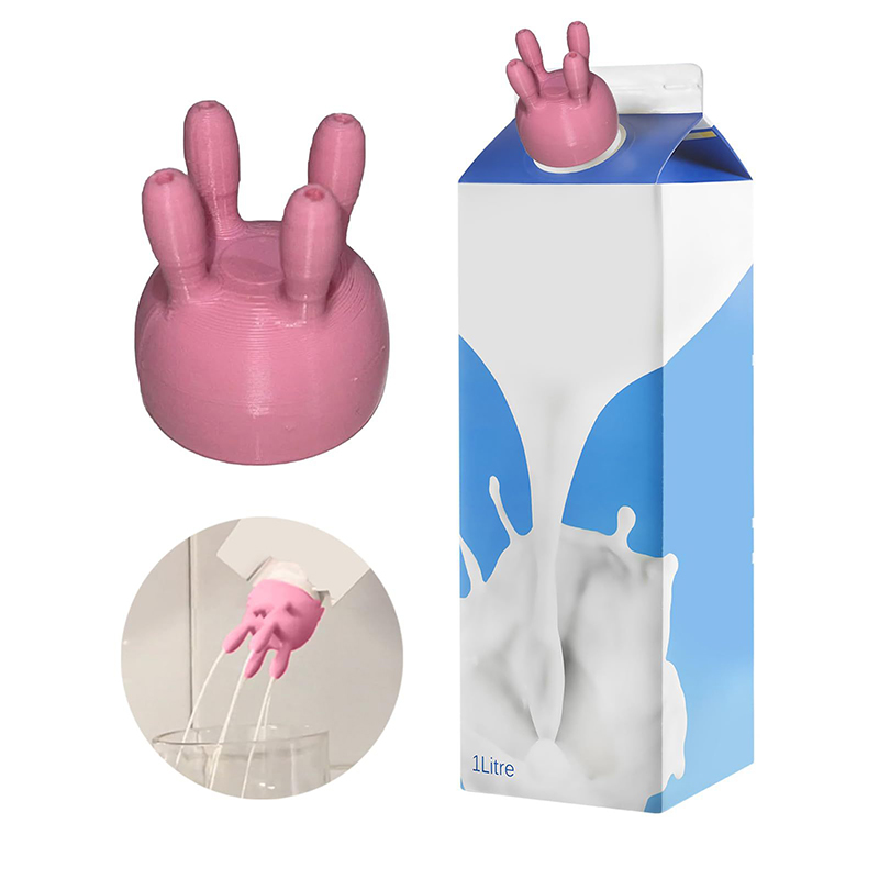 Kitchen Gadgets And Toys - Creative วัว Udder เครื่องดื่มนมขวดน้ําผลไม้กล่องนมหมวกนม Diverter Gadget