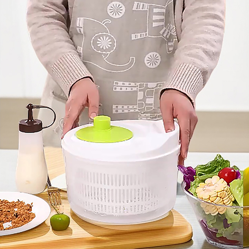 Vegetable Kitchen Gadgets - เครื่องปั่นผักผลไม้แบบหมุนมือ สำหรับล้างสลัด ผัก ผลไม้ ใช้ในครัว อุปกรณ์ครัว