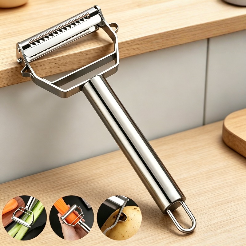 Vegetable Kitchen Gadgets - ที่ปอกเปลือกสแตนเลสสำหรับครัว ปอกผลไม้ ผัก มันฝรั่ง แครอท แตงกวา