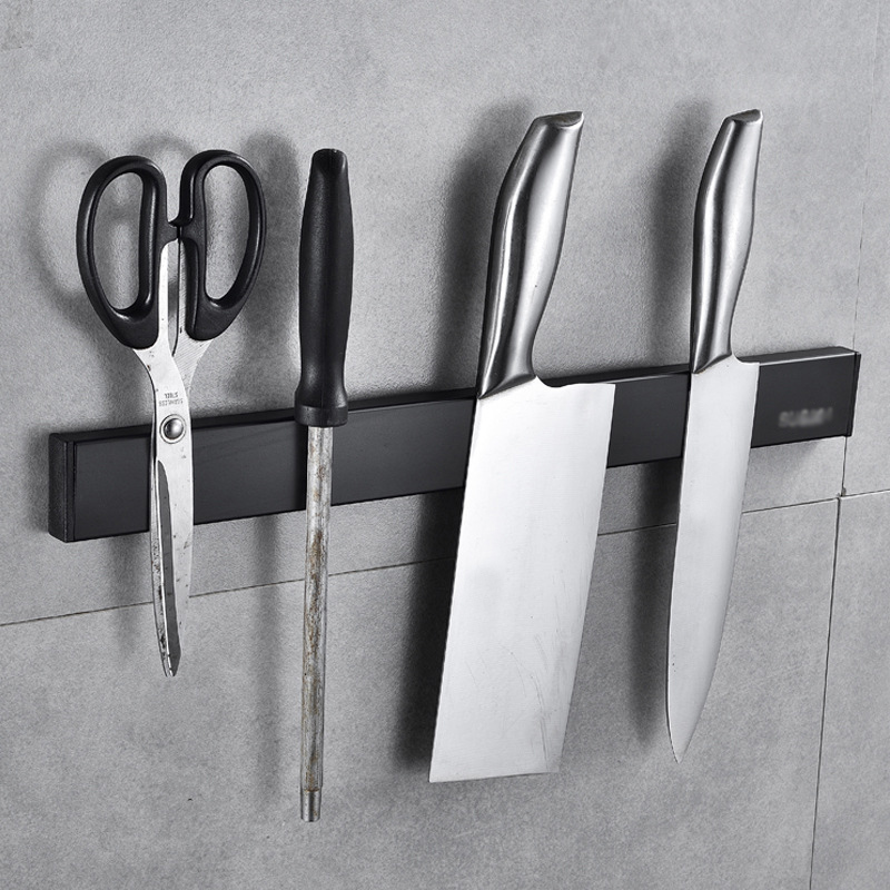 Magnetic Knife Strip - Wall Mount ผู้ถือมีดแม่เหล็กไม่มีเจาะสแตนเลสมีดครัวบล็อก Strip แม่เหล็ก Chef
