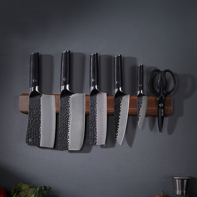Magnetic Knife Strip - ยี่ห้อหนา Acacia ไม้แม่เหล็กมีด 40 50 ซม.มีดอเนกประสงค์