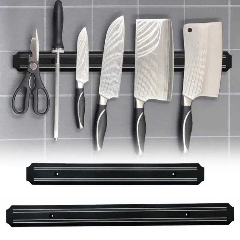 Magnetic Knife Strip - แถบแม่เหล็กสำหรับวางมีด 1 ชิ้น ช่วยเพิ่มพื้นที่ใช้สอยในครัวของคุณ ใช้สำหรับวางมีด ที่วางอุปกรณ์เครื่องครัว