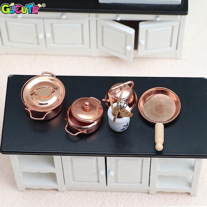 บ้านตุ๊กตา1:12จิ๋ว1ชุดกะทะหม้อ - Kitchen Gadgets And Toys บทวิจารณ์และราคา