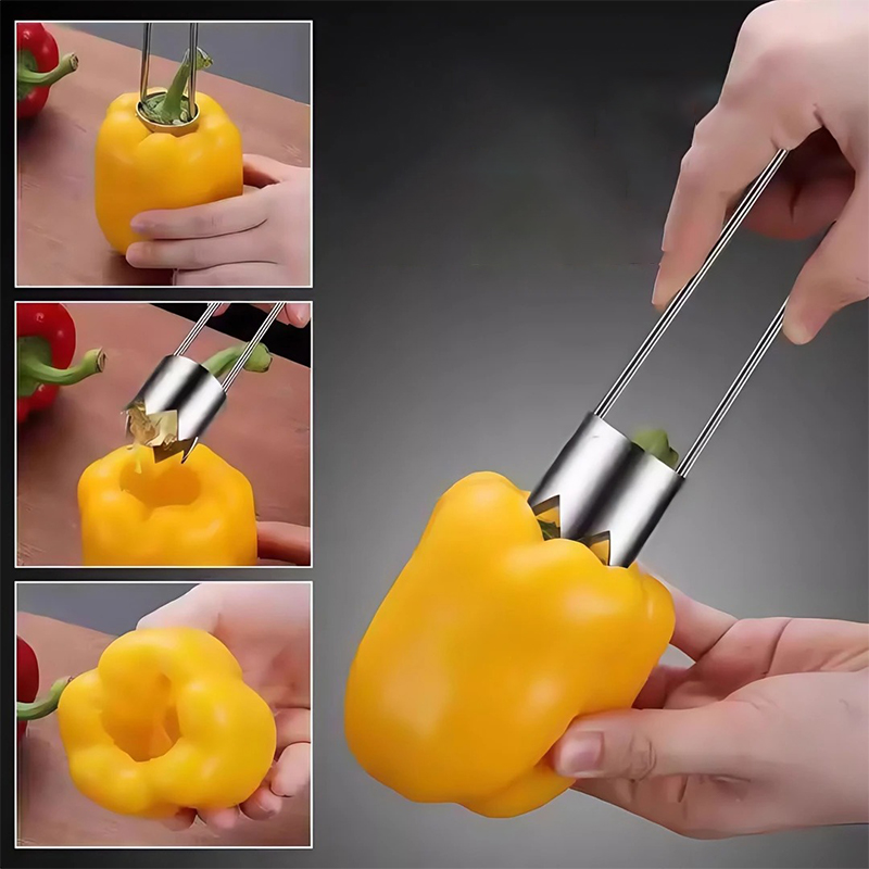 ผลไม้สแตนเลส Core Remover Appl - Vegetable Kitchen Gadgets บทวิจารณ์และราคา