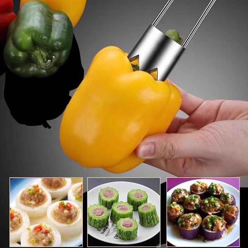 ผลไม้สแตนเลส Core Remover Appl - Vegetable Kitchen Gadgets บทวิจารณ์และราคา
