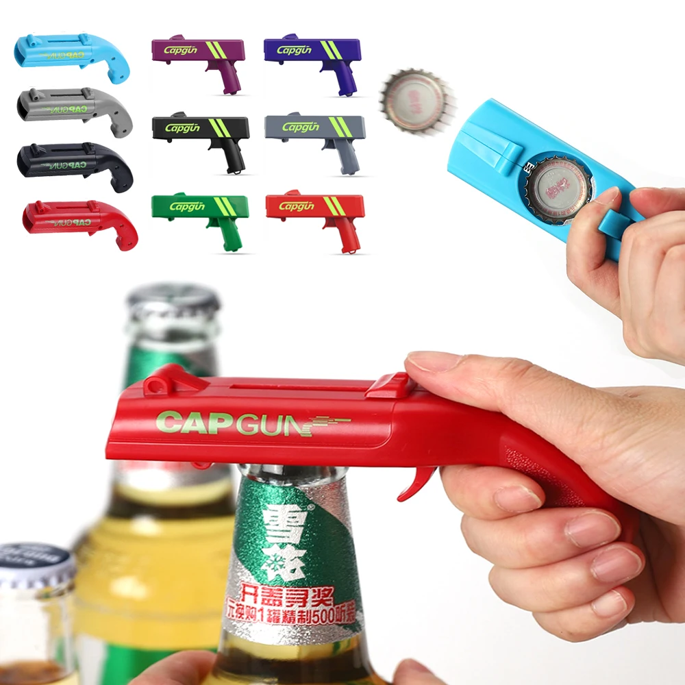 หมวกปืนเบียร์ที่เปิดขวดบินหมวก - Kitchen Gadgets And Toys บทวิจารณ์และราคา
