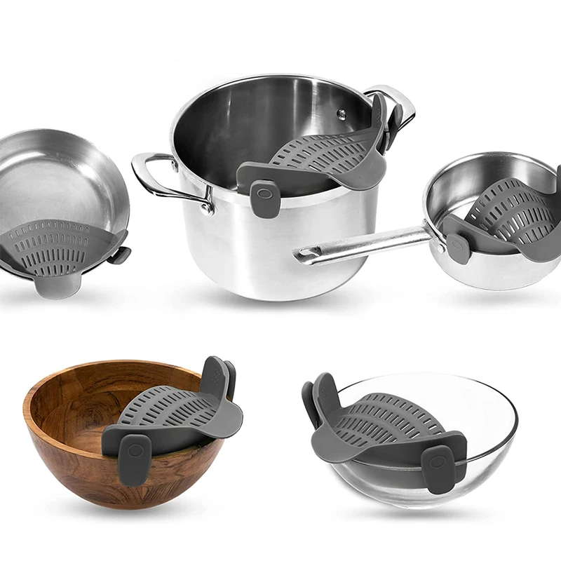 ที่กรองซิลิโคนแบบหนีบสำหรับหม้ - Kitchen Gadgets Pasta บทวิจารณ์และราคา