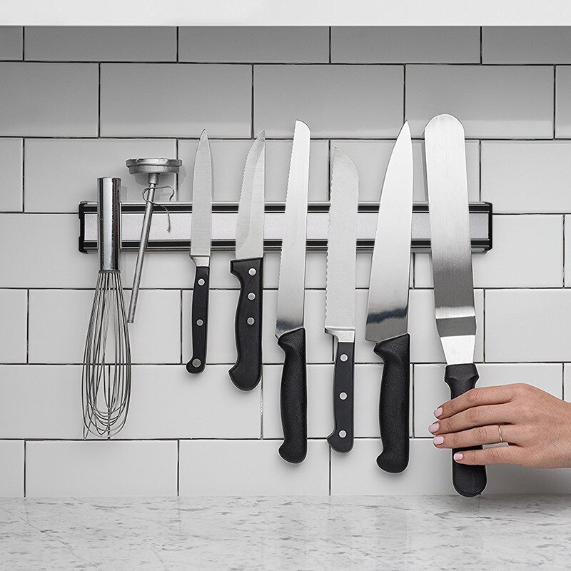 1ชิ้นเพิ่มพื้นที่ห้องครัวของคุ - Magnetic Knife Strip บทวิจารณ์และราคา