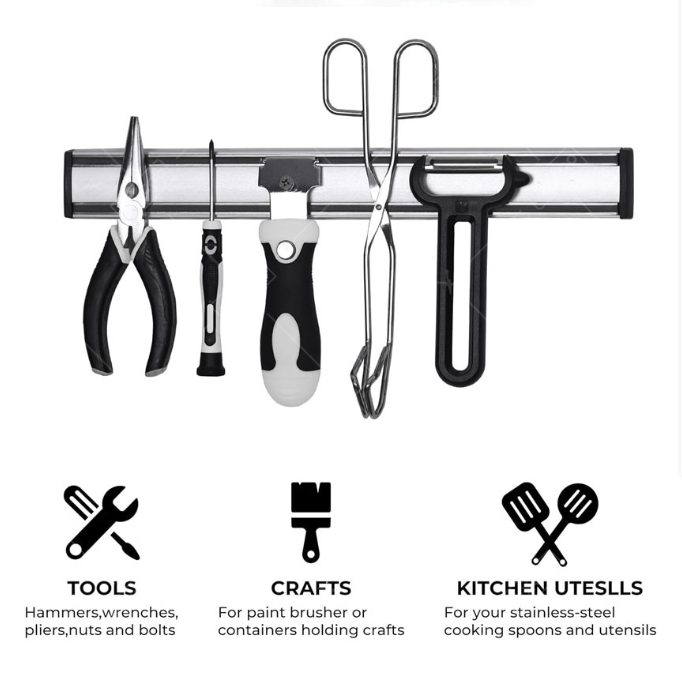 ที่เก็บมีดในครัวอเนกประสงค์ ที - Magnetic Knife Strip บทวิจารณ์และราคา