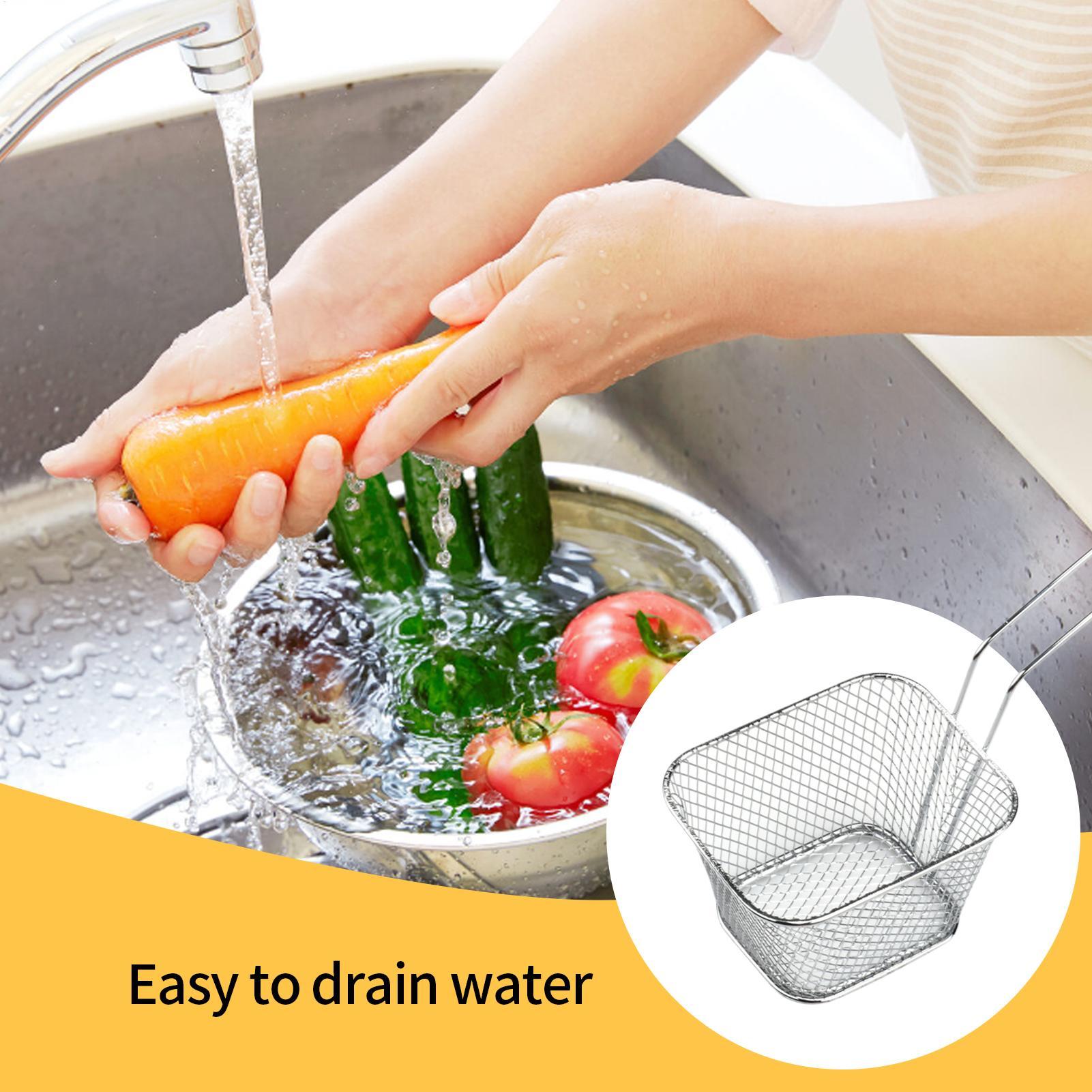 ตะกร้าทอดมืออาชีพสแตนเลสสตีลเค - Kitchen Gadgets Pasta บทวิจารณ์และราคา