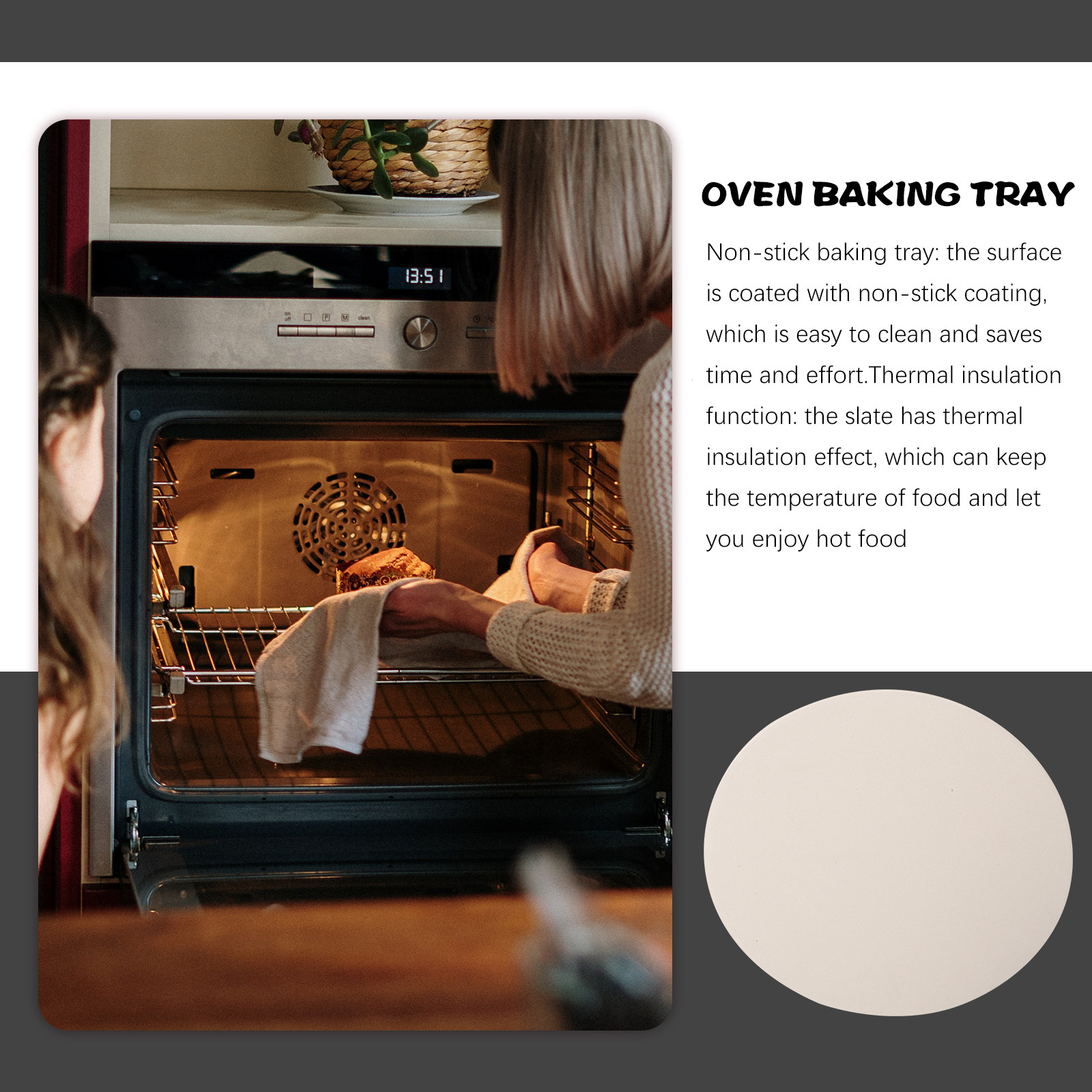 ถาดพิซซ่าทรงกลมสำหรับงานหนักทำ - Pizza Stone Baking บทวิจารณ์และราคา