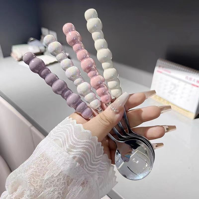 ช้อนคนทำจากสเตนเลสช้อนมีด้ามมุ - Kitchen Gadgets Pakistan บทวิจารณ์และราคา