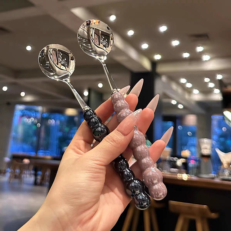 ช้อนคนทำจากสเตนเลสช้อนมีด้ามมุ - Kitchen Gadgets Pakistan บทวิจารณ์และราคา