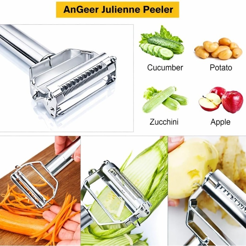 ที่ปอกเปลือกสแตนเลสสำหรับครัว  - Vegetable Kitchen Gadgets บทวิจารณ์และราคา