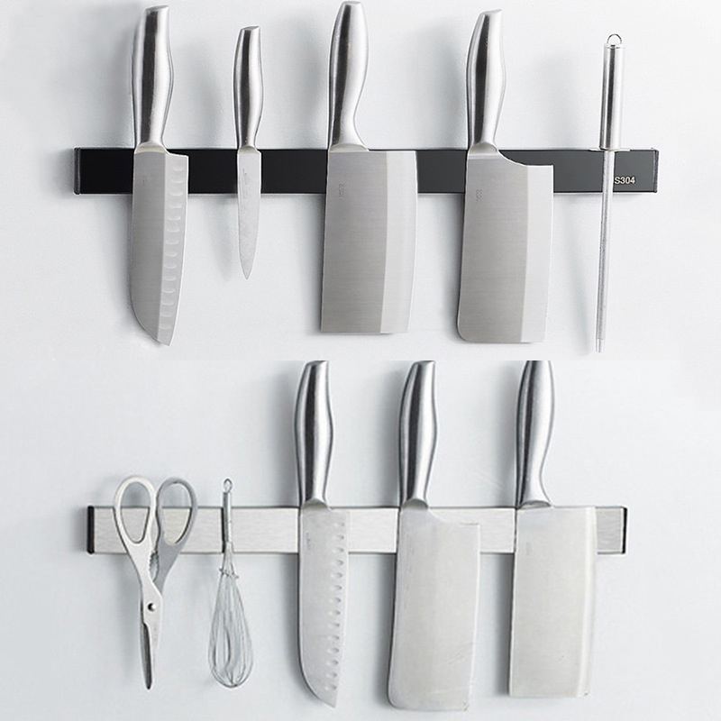 Wall Mount ผู้ถือมีดแม่เหล็กไม - Magnetic Knife Strip บทวิจารณ์และราคา