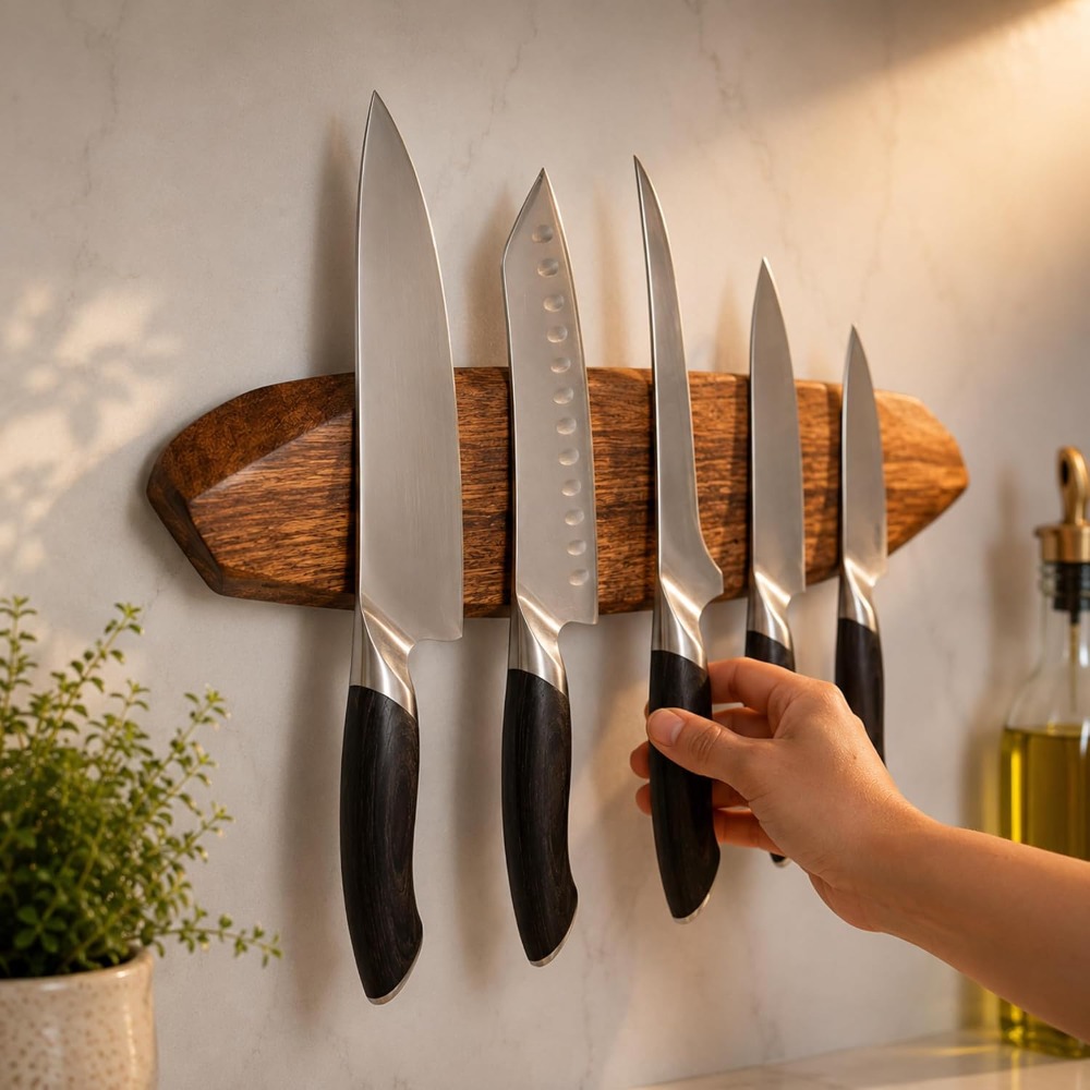 ที่แขวนมีดแม่เหล็ก - แถบติดผนั - Magnetic Knife Strip บทวิจารณ์และราคา