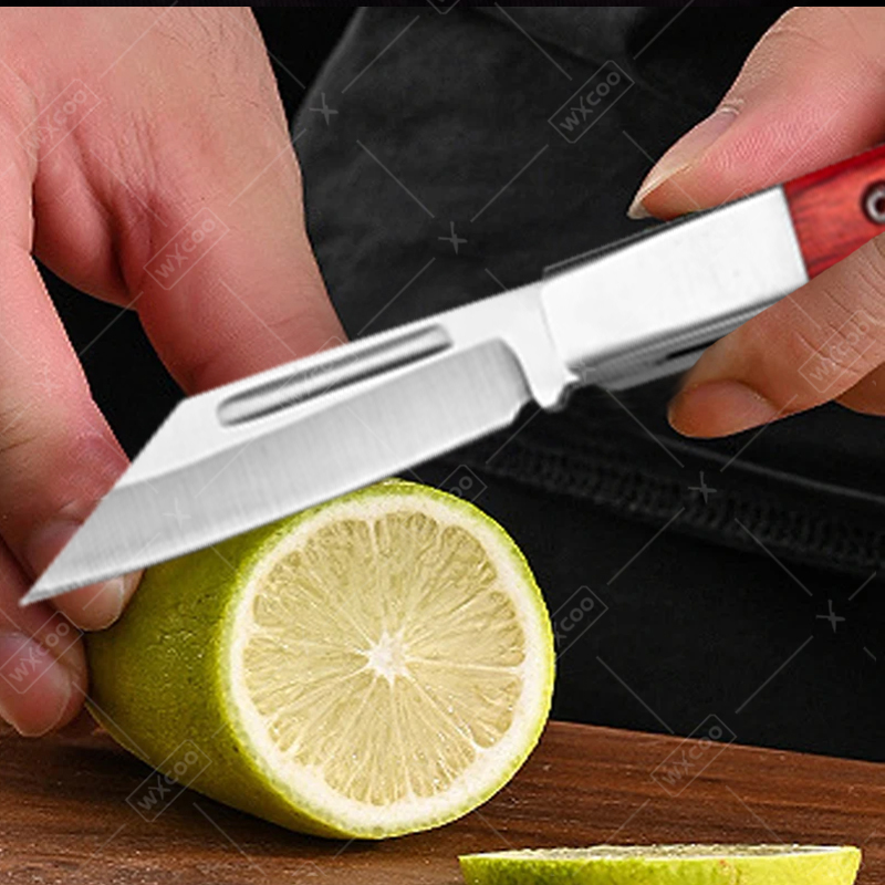 มีดพกพาสแตนเลส ด้ามไม้พะยูง มี - Kitchen Gadgets Products บทวิจารณ์และราคา