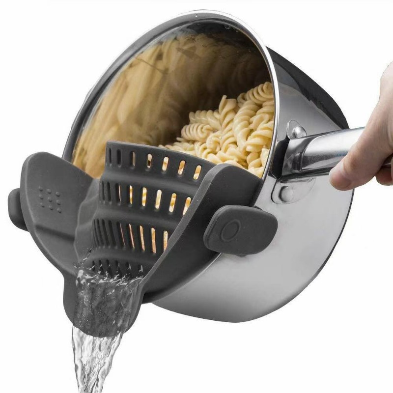 ซิลิโคนกรองคลิปบนหม้อและกระทะท - Kitchen Gadgets Pasta บทวิจารณ์และราคา