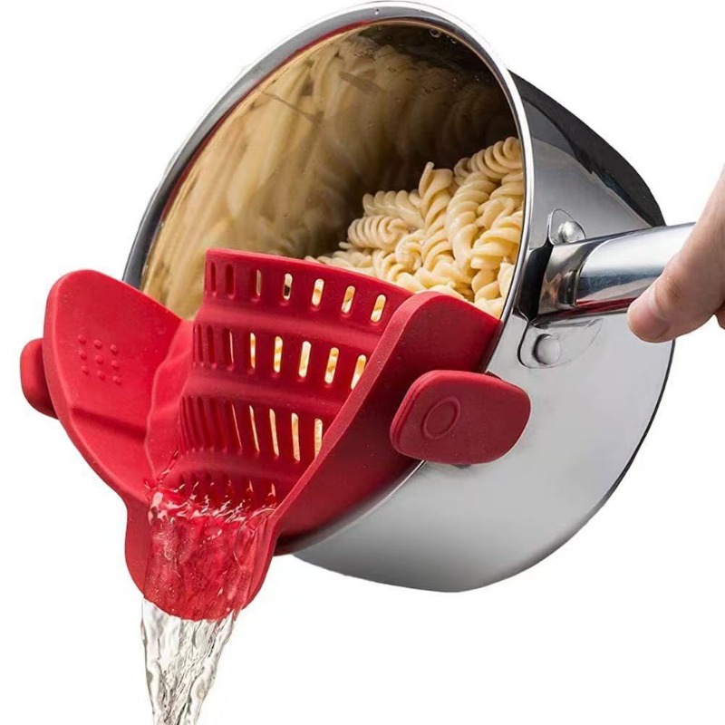 ซิลิโคนกรองคลิปบนหม้อและกระทะท - Kitchen Gadgets Pasta บทวิจารณ์และราคา
