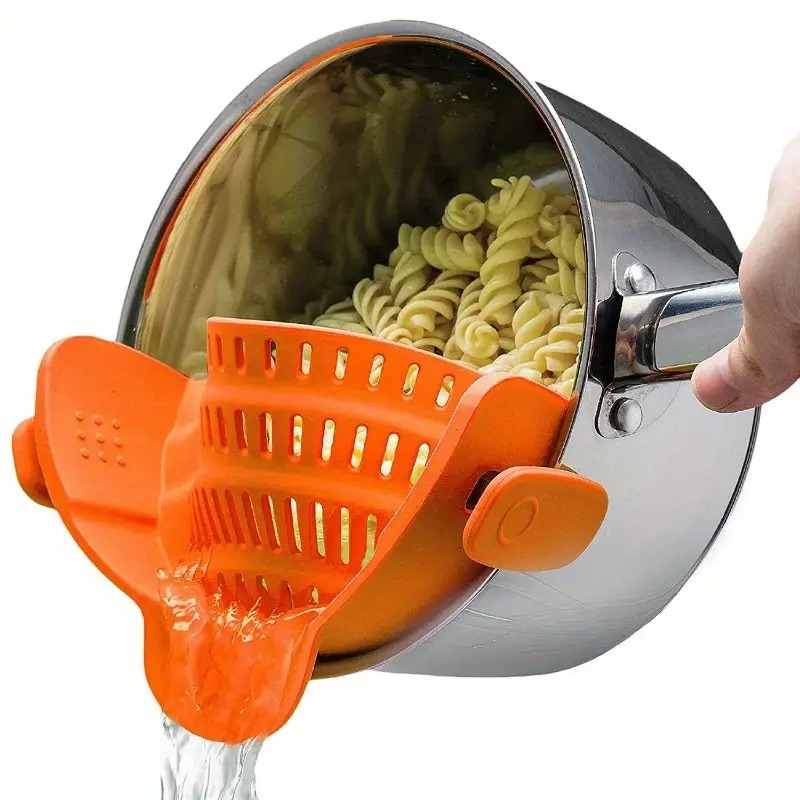 ซิลิโคนกรองคลิปบนหม้อและกระทะท - Kitchen Gadgets Pasta บทวิจารณ์และราคา