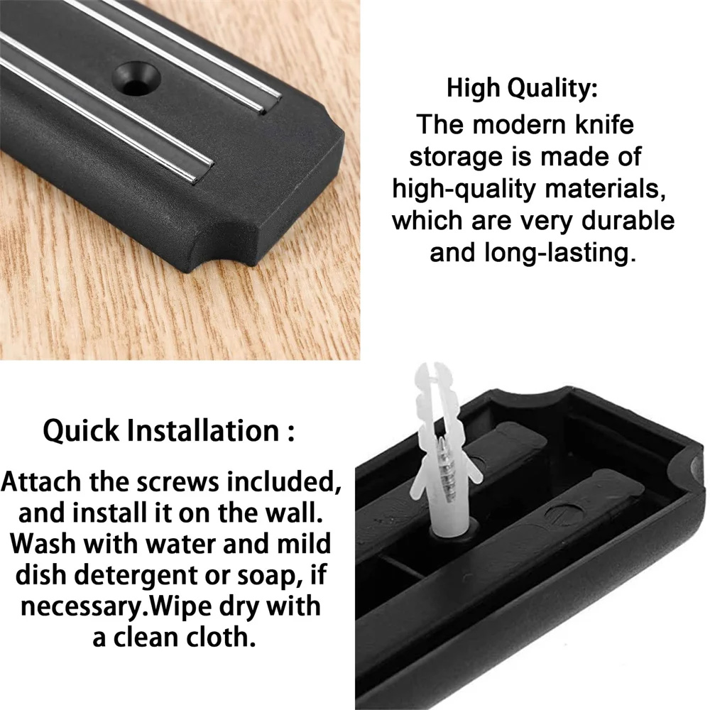 13 นิ้วผู้ถือมีดแม่เหล็กติดผนั - Magnetic Knife Strip บทวิจารณ์และราคา